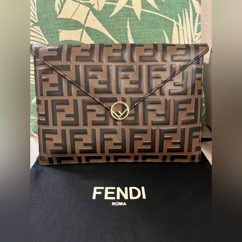 Fendi Diamonds Envelope flat pouch